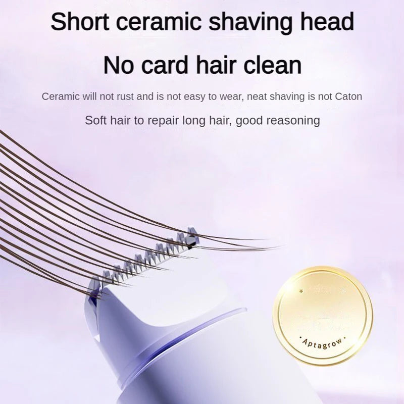 Women Mini Electric Hair Shaver Portable Waterproof Epilators Washable Blade Lady Girl Hair Removal Clipper