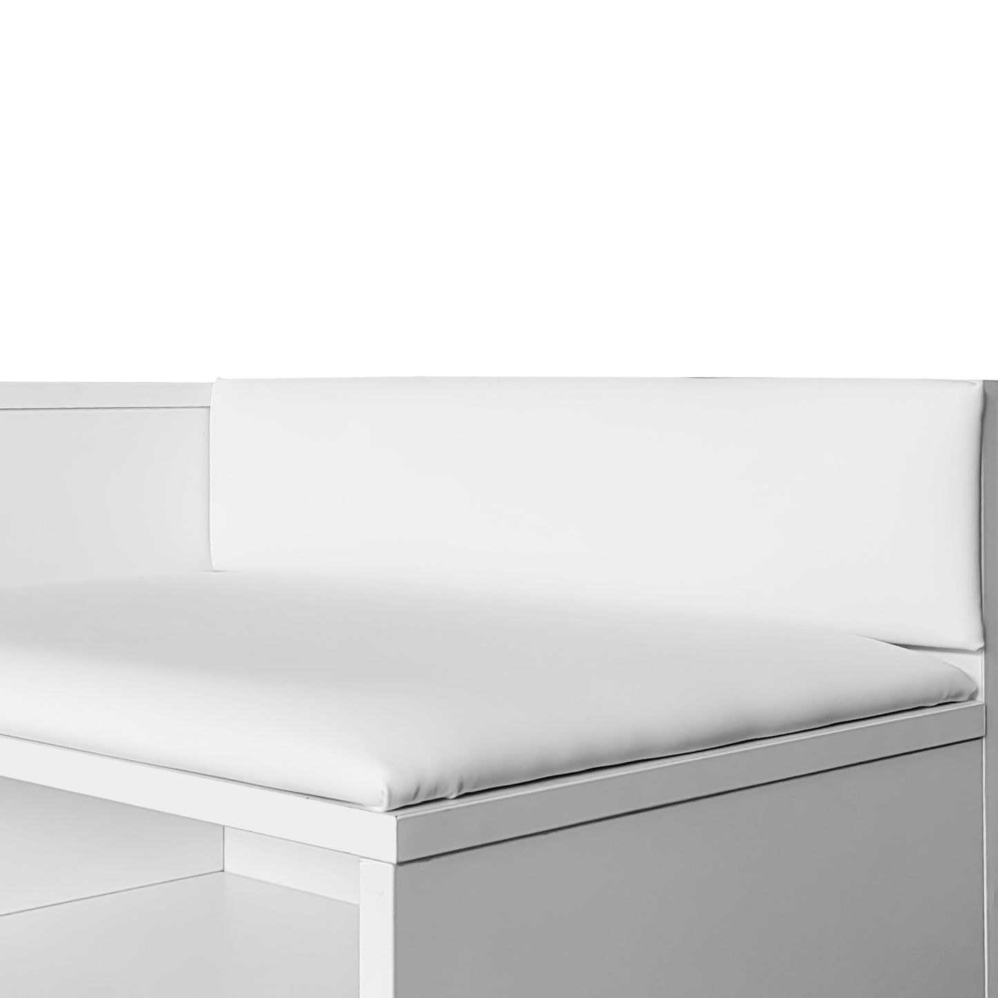 Modern Shoe Storage Bench with Hidden Storage and Upholstered Cushions for Bedside, Living Room and Entryway (White)