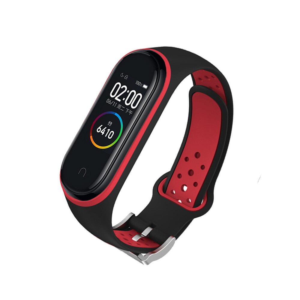 Strap For Mi band 5 4 3 Strap breathable bracelet for mi band 4 3 bracelet miband 3 4 sport strap for XiaoMi mi band 3 4 5 Strap