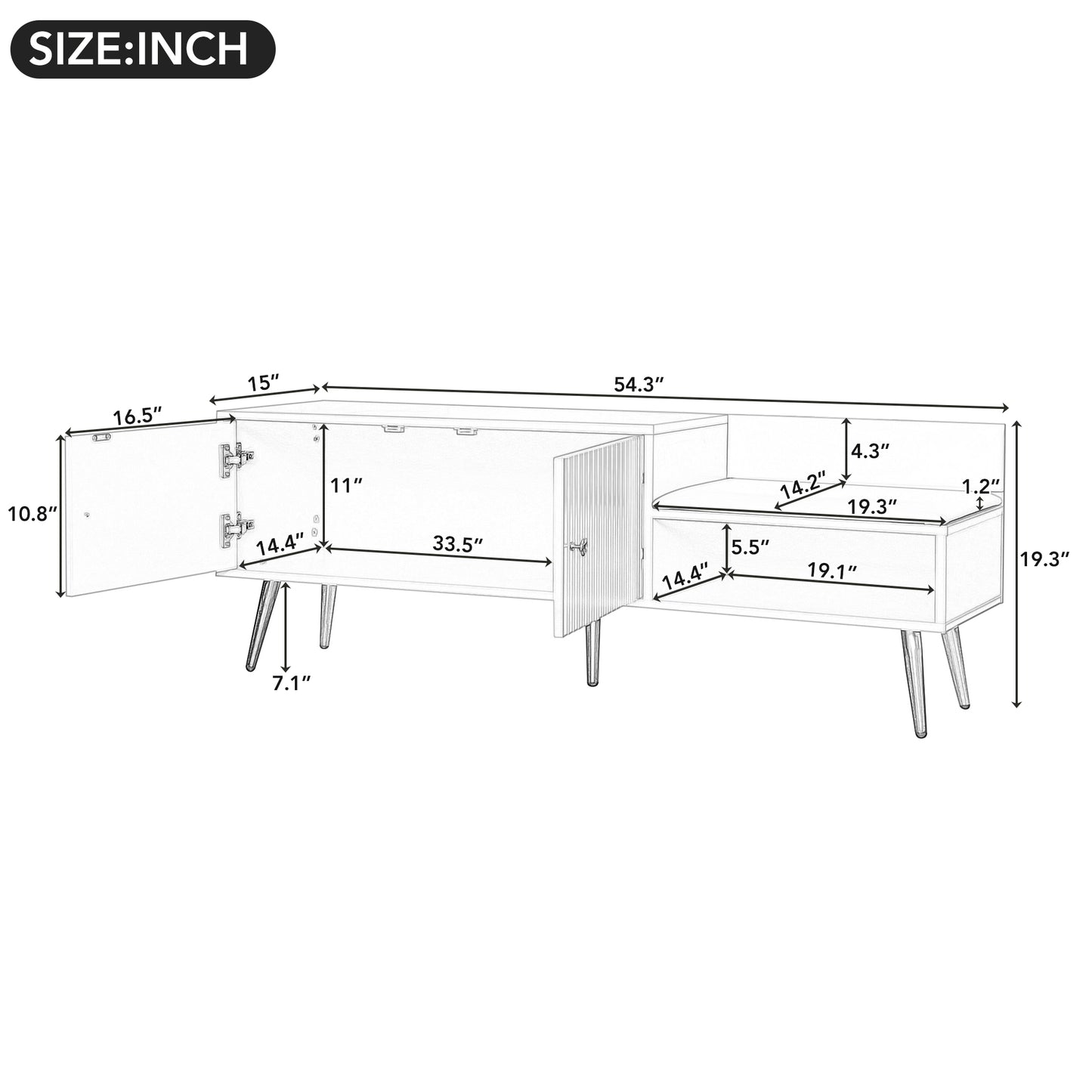 Modern Shoe Storage Bench with Hidden Storage and Upholstered Cushions for Bedside, Living Room and Entryway (White)