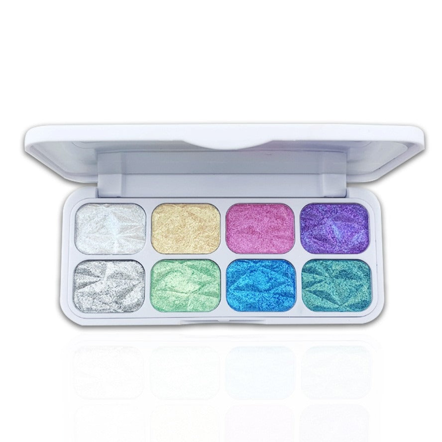 Macaron Chameleon 8 colors Eye Shadow Plate Eyes Makeup High Pigmented Matte Shimmer   Eyeshadow