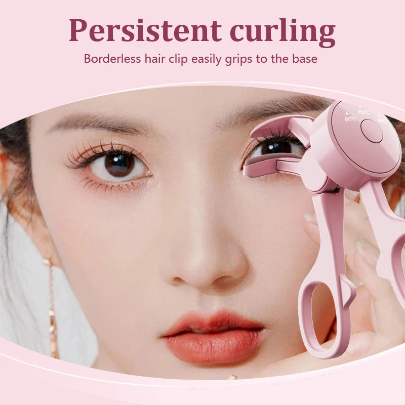 Electric Eyelash Curler Charging Model Fast Heating Portable Eye Lash Perm Shaping And Lasting Curling Thermal Eyelash Clip