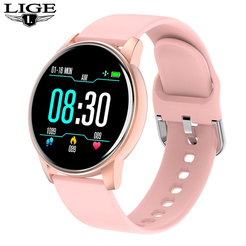 Women Smart Watch Real-time Weather Forecast Activity Tracker Heart Rate Monitor Sports Ladies Smart Watch Men For Android IOS