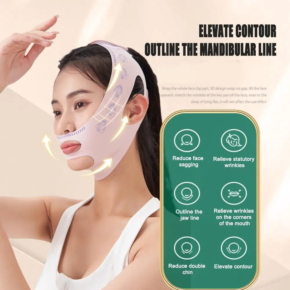 Chin Cheek Slimming Bandage V Shaper V Line Lifting Mask Face Lifting Anti Wrinkle Strap Band Sleeping Mask Beauty Health