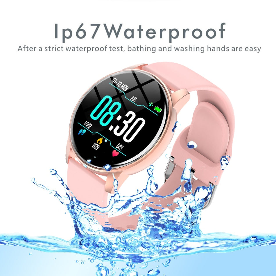 Women Smart Watch Real-time Weather Forecast Activity Tracker Heart Rate Monitor Sports Ladies Smart Watch Men For Android IOS