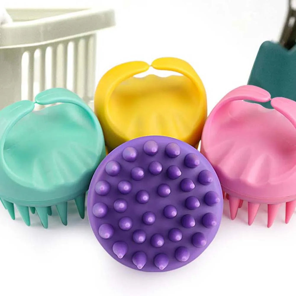 Portable Long Tooth Shampoo Brush Handheld Round Soft Scalp Massage Brush Bath Massage Brush Hair Shower Brush Comb Hair Care