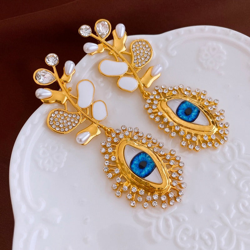 Retro high-end earrings, niche and versatile earrings