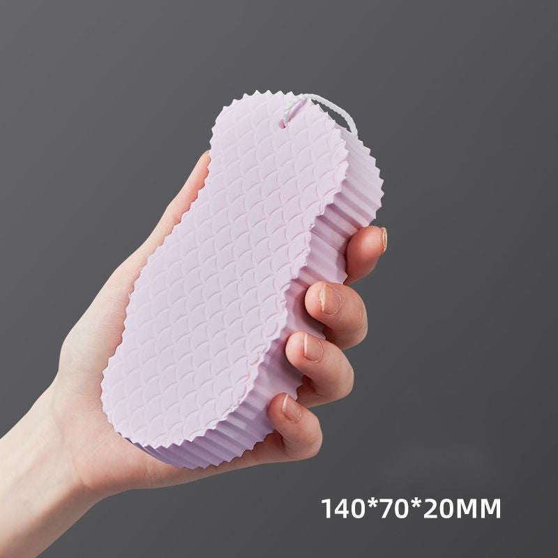 Rubbing Mud Sponge Fish Scale Pattern 3D Sponge Bath Artifact Does Not Hurt The Skin Baby Bath Sponge Bath Brush