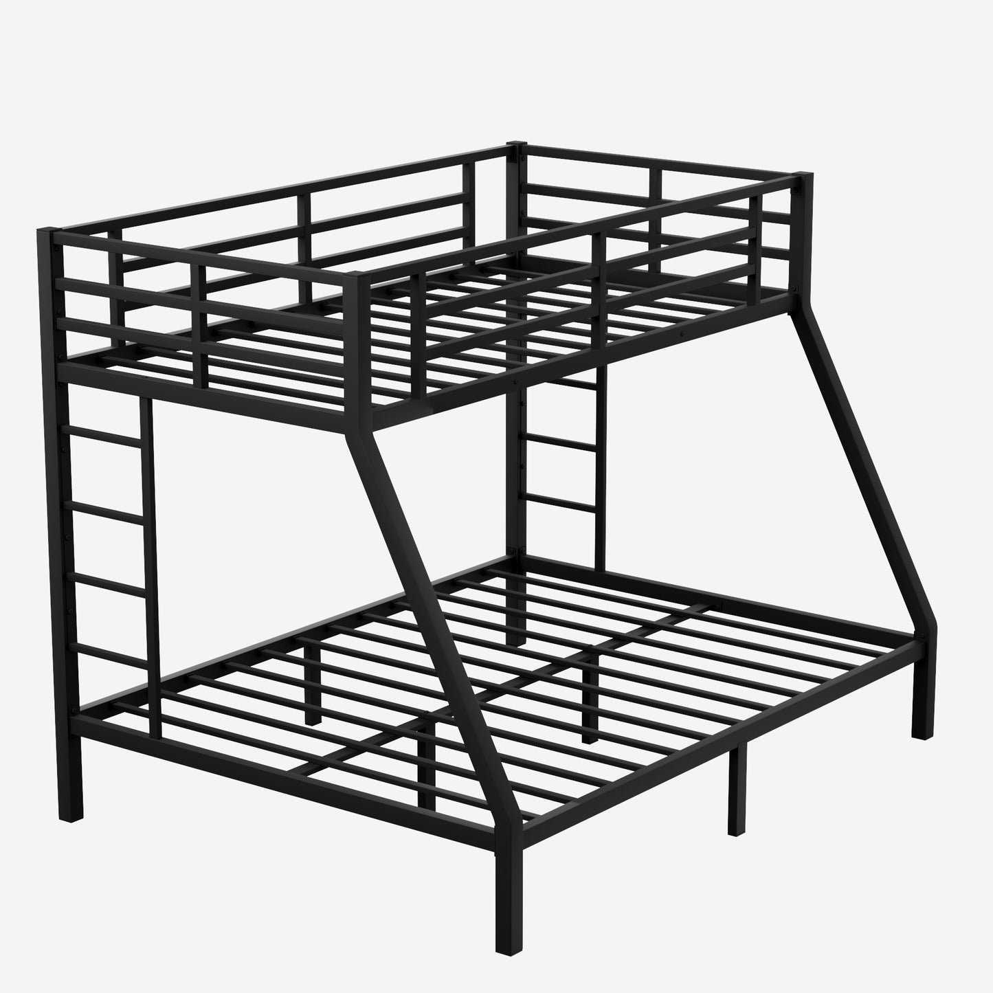 Metal Twin XL over Queen Bunk Bed for Teens and Adults,Space-Saving/Noise Reduced/No Box Spring Needed