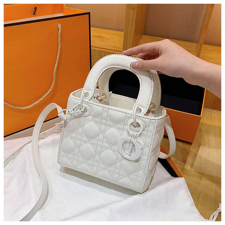 Frosted Lingge Daifei Bag High end One Shoulder Handbag Fashion Crossbody Bag