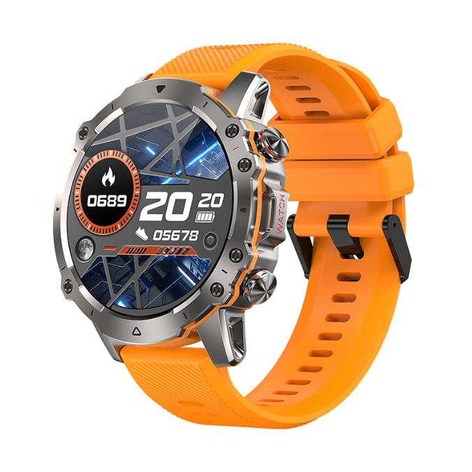 AK56 smartwatch high definition Bluetooth voice call outdoor three prevention heart rate and blood pressure monitoring